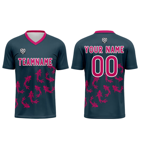 Custom Universal Blue Soccer Uniform Jersey Kids Adults Personalized Set Jersey Shirt