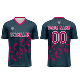 Custom Universal Blue Soccer Uniform Jersey Kids Adults Personalized Set Jersey Shirt