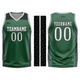 Custom Green Black Basketball Jersey Uniform Suit Printed Your Logo Name Number