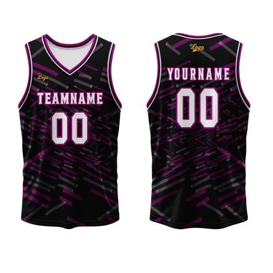 Custom Black Rose Red Basketball Jersey Uniform Suit Printed Your Logo Name Number