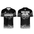 Custom Black Gray Soccer Uniform Jersey Kids Adults Personalized Set Jersey Shirt