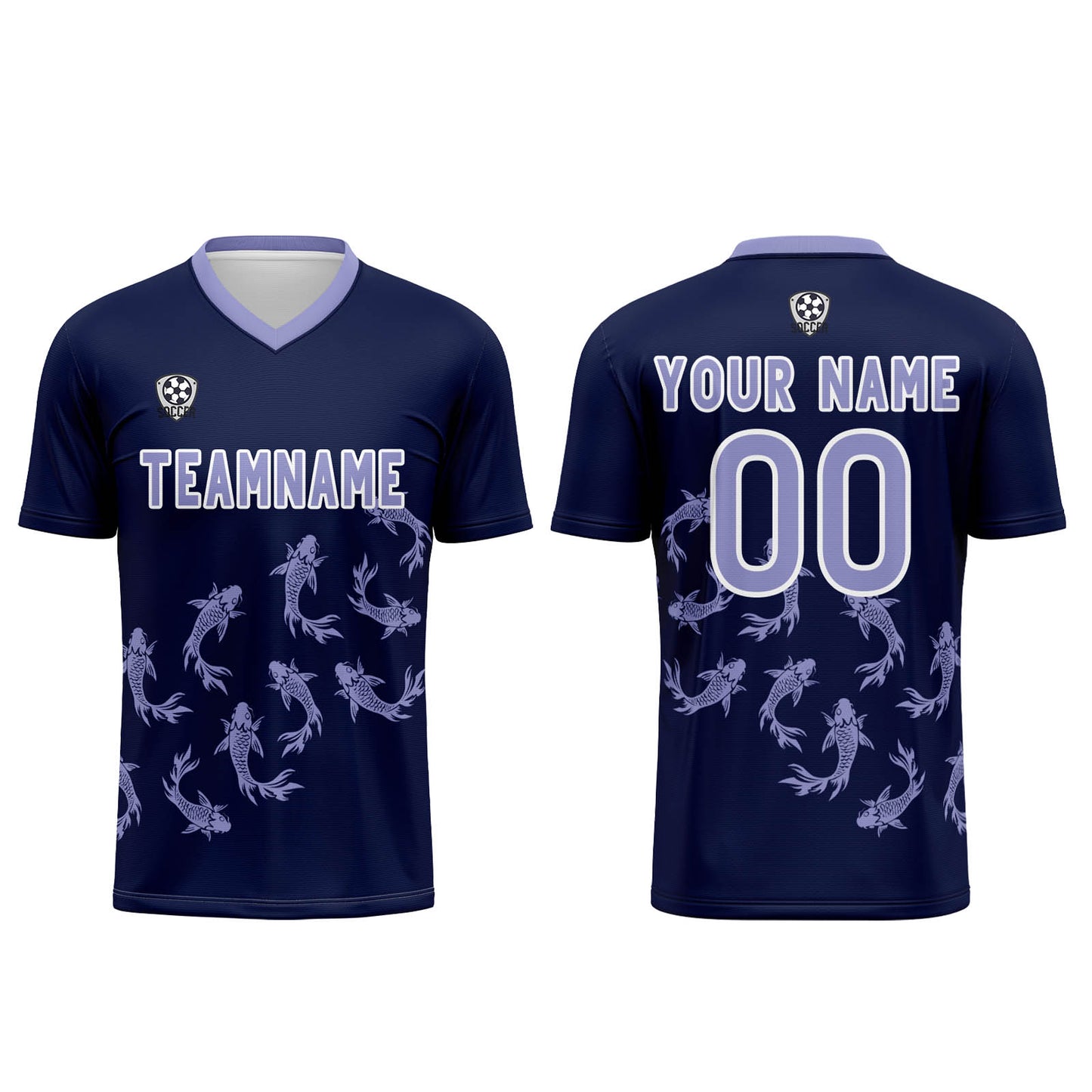 Custom Deep Purple Soccer Uniform Jersey Kids Adults Personalized Set Jersey Shirt