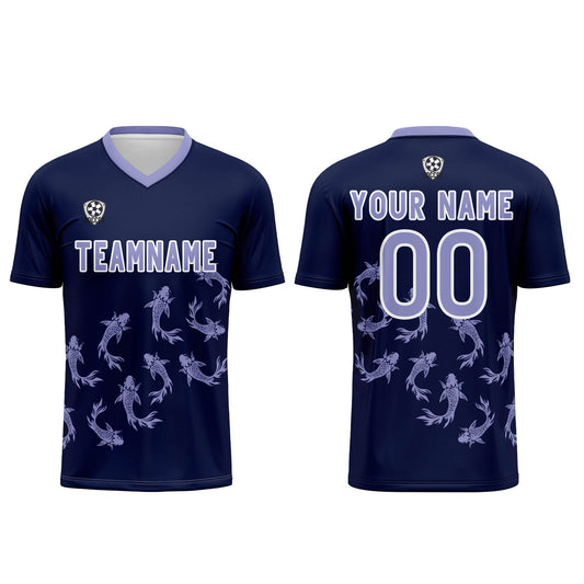 Custom Deep Purple Soccer Uniform Jersey Kids Adults Personalized Set Jersey Shirt