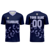 Custom Deep Purple Soccer Uniform Jersey Kids Adults Personalized Set Jersey Shirt