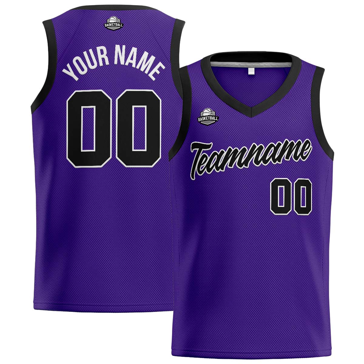 Custom Purple Black Basketball Jersey for Men Women Adult Youth Stitched Name Number Logo