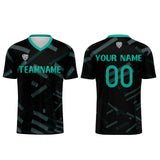 Custom Black Dark Green Soccer Uniform Jersey Kids Adults Personalized Set Jersey Shirt