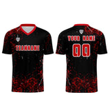 Custom Red Uniform Jersey Kids Adults Personalized Set Jersey Shirt
