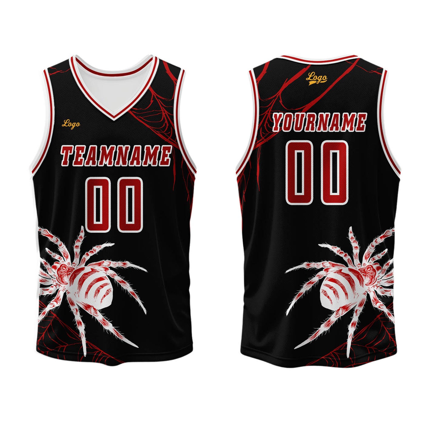 Custom Black Red Basketball Jersey Uniform Suit Printed Your Logo Name Number