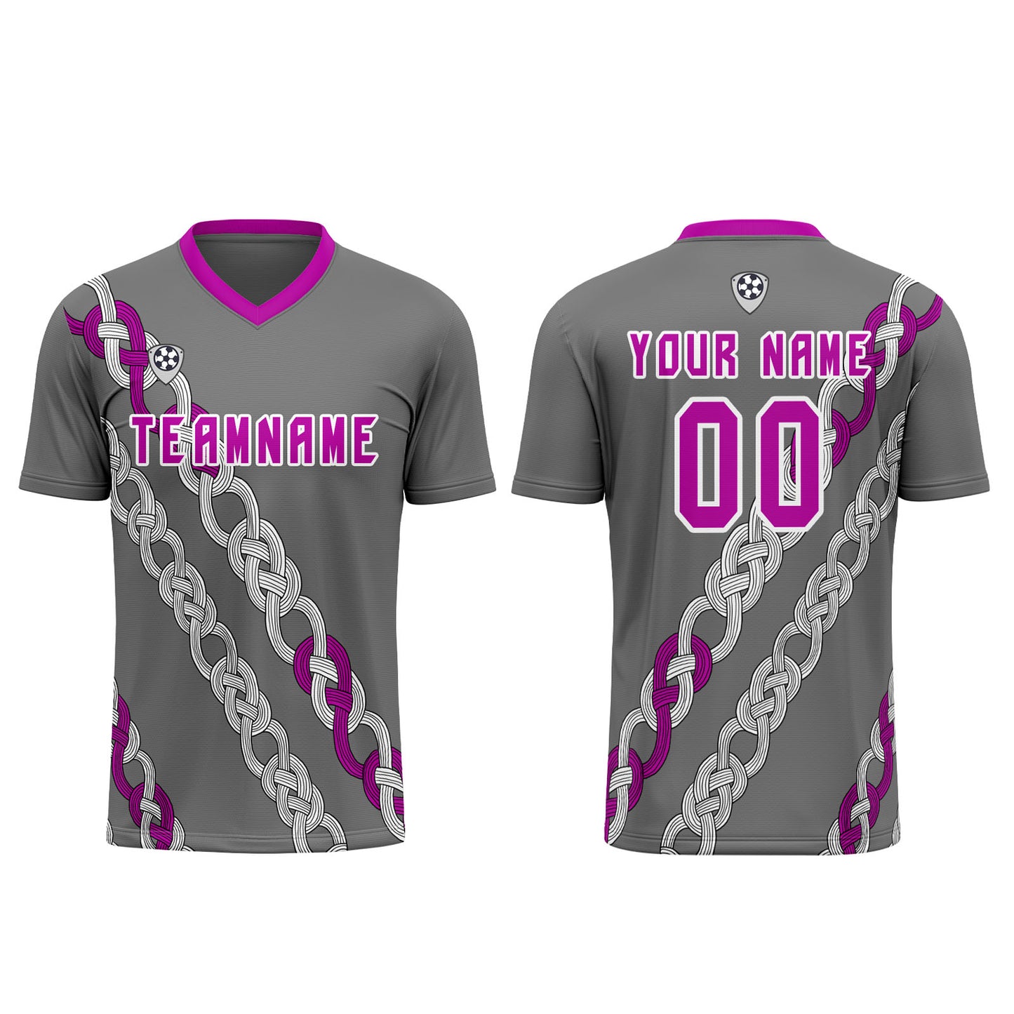 Custom Gray Uniform Jersey Kids Adults Personalized Set Jersey Shirt