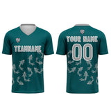 Custom Dark Green Soccer Uniform Jersey Kids Adults Personalized Set Jersey Shirt