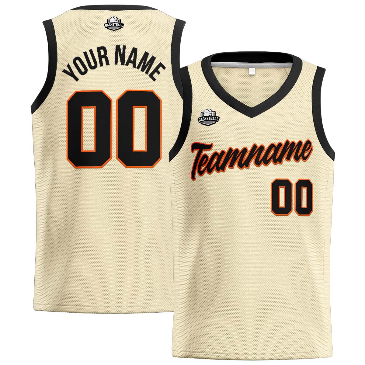 Custom Cream Black Basketball Jersey for Men Women Adult Youth Stitched Name Number Logo