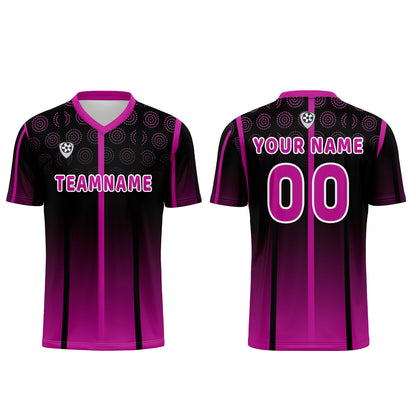Custom Black Rose Purple Uniform Jersey Kids Adults Personalized Set Jersey Shirt