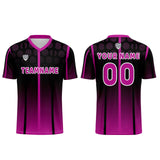 Custom Black Rose Purple Uniform Jersey Kids Adults Personalized Set Jersey Shirt