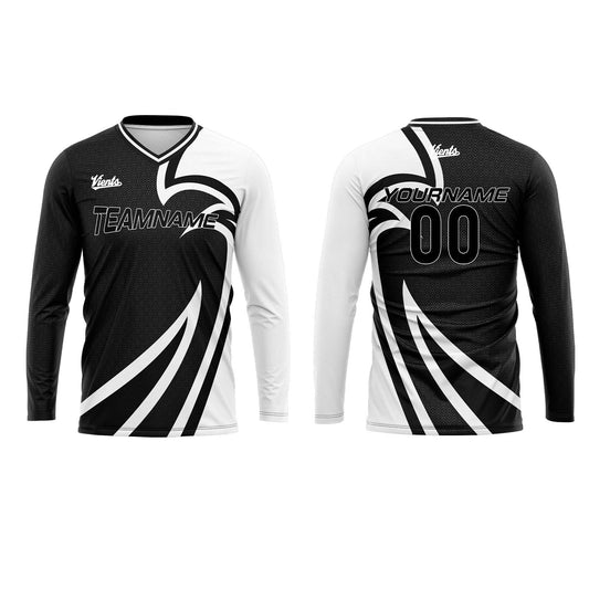 Custom Black Basketball Soccer Football Shooting Long T-Shirt for Adults and Kids