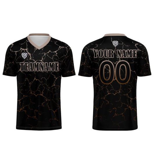 Custom Black Light brown Soccer Uniform Jersey Kids Adults Personalized Set Jersey Shirt