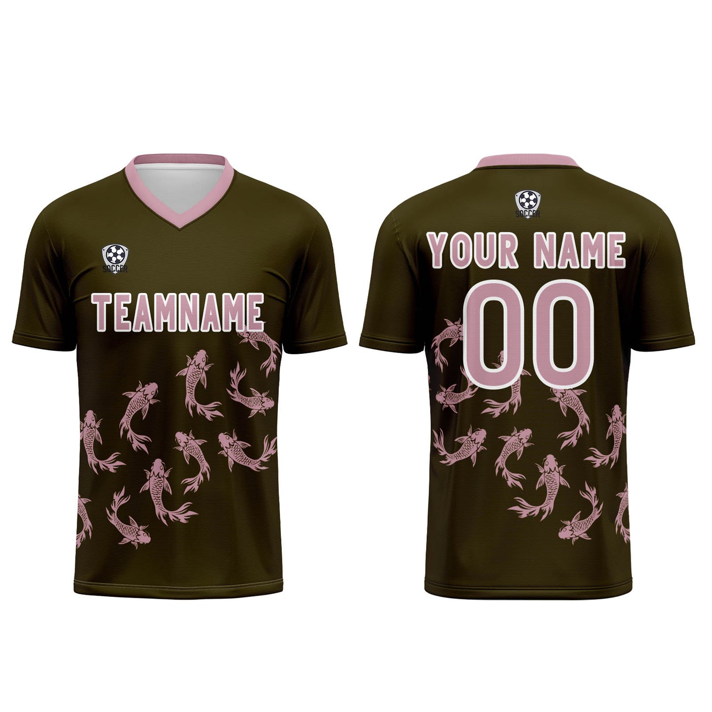 Custom Olive Green Soccer Uniform Jersey Kids Adults Personalized Set Jersey Shirt