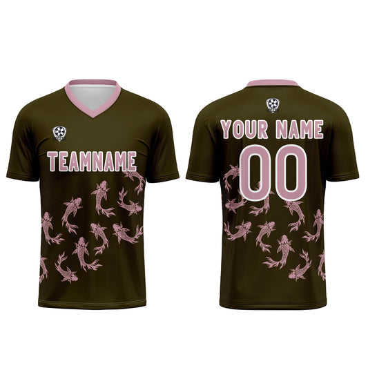 Custom Olive Green Soccer Uniform Jersey Kids Adults Personalized Set Jersey Shirt