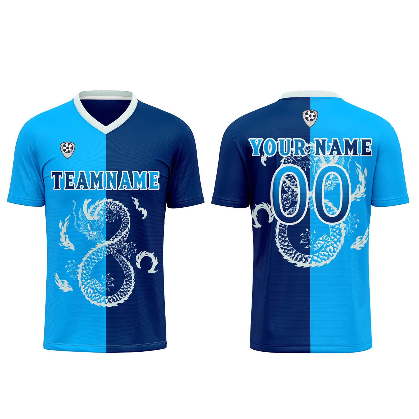 Custom Dark Blue Uniform Jersey Kids Adults Personalized Set Jersey Shirt