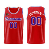 Custom Red Purple Basketball Jersey for Men Women Adult Youth Stitched Name Number Logo