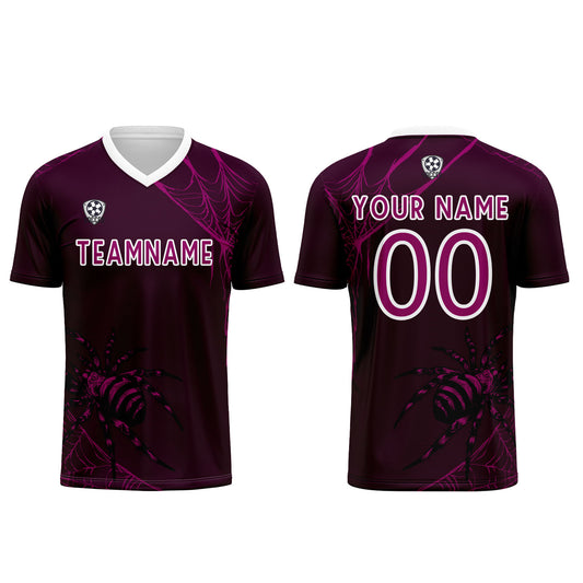 Custom Purple Soccer Uniform Jersey Kids Adults Personalized Set Jersey Shirt