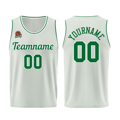 Custom Gray-Green Basketball Jersey for Men Women Adult Youth Stitched Name Number Logo