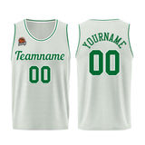 Custom Gray-Green Basketball Jersey for Men Women Adult Youth Stitched Name Number Logo