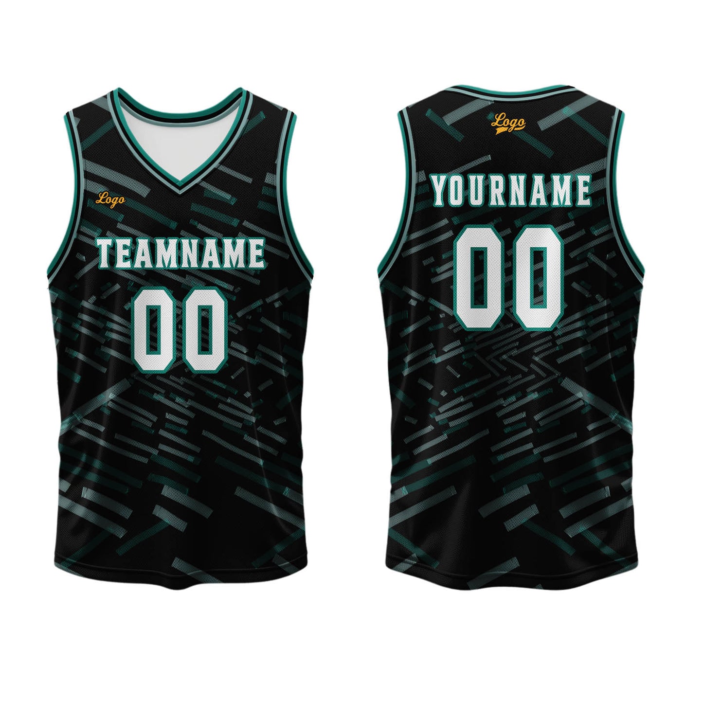 Custom Black Grass Green Basketball Jersey Uniform Suit Printed Your Logo Name Number