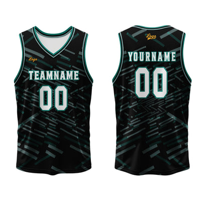 Custom Black Grass Green Basketball Jersey Uniform Suit Printed Your Logo Name Number