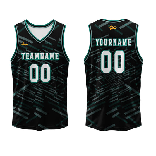 Custom Black Grass Green Basketball Jersey Uniform Suit Printed Your Logo Name Number