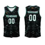 Custom Black Grass Green Basketball Jersey Uniform Suit Printed Your Logo Name Number