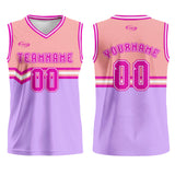 Custom Pink Purple Rose Red Basketball Jersey Uniform Suit Printed Your Logo Name Number