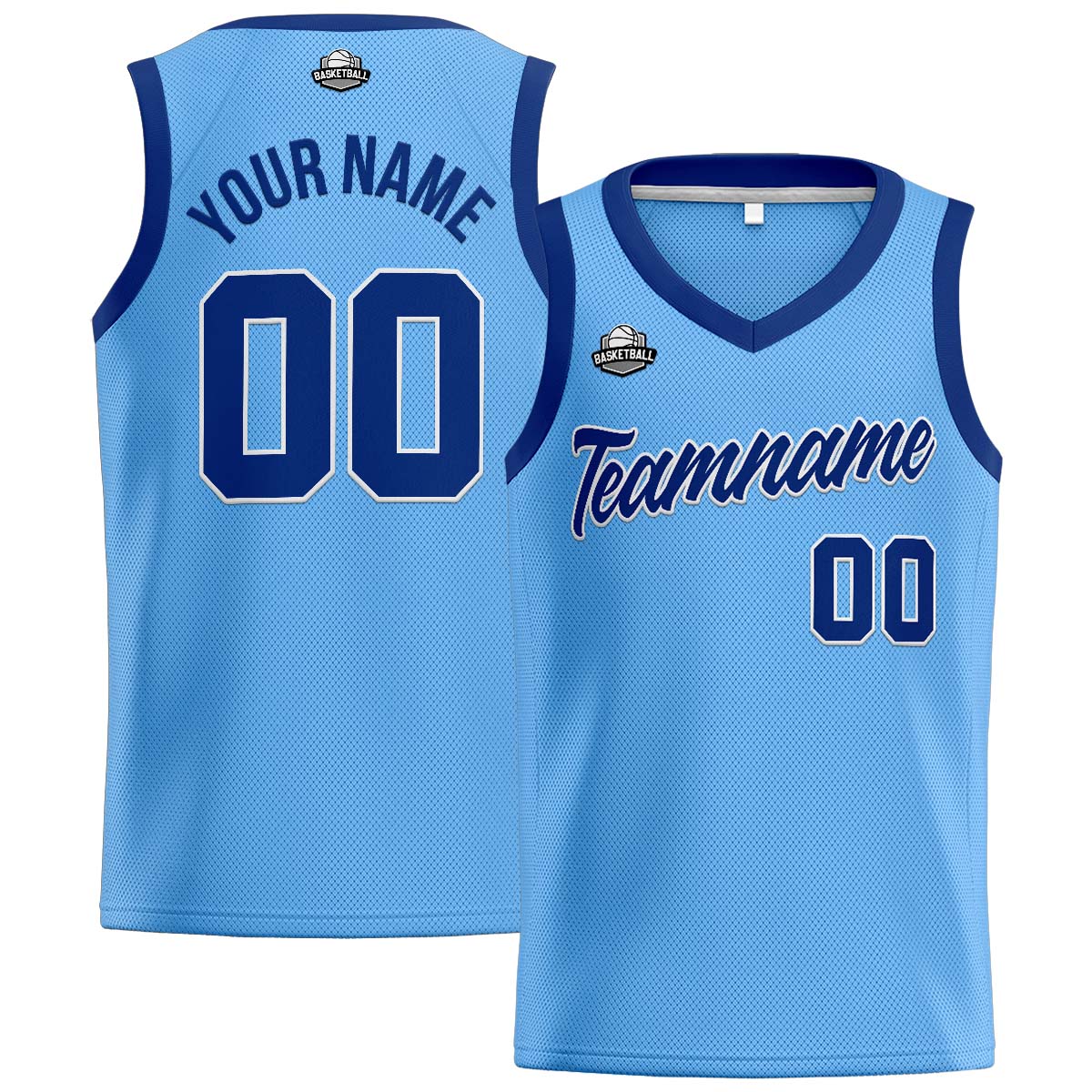 Custom Light Blue Royal Basketball Jersey for Men Women Adult Youth Stitched Name Number Logo