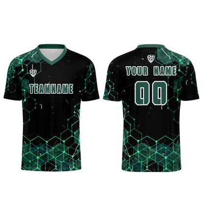 Custom Dark Green Uniform Jersey Kids Adults Personalized Set Jersey Shirt