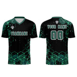 Custom Dark Green Uniform Jersey Kids Adults Personalized Set Jersey Shirt