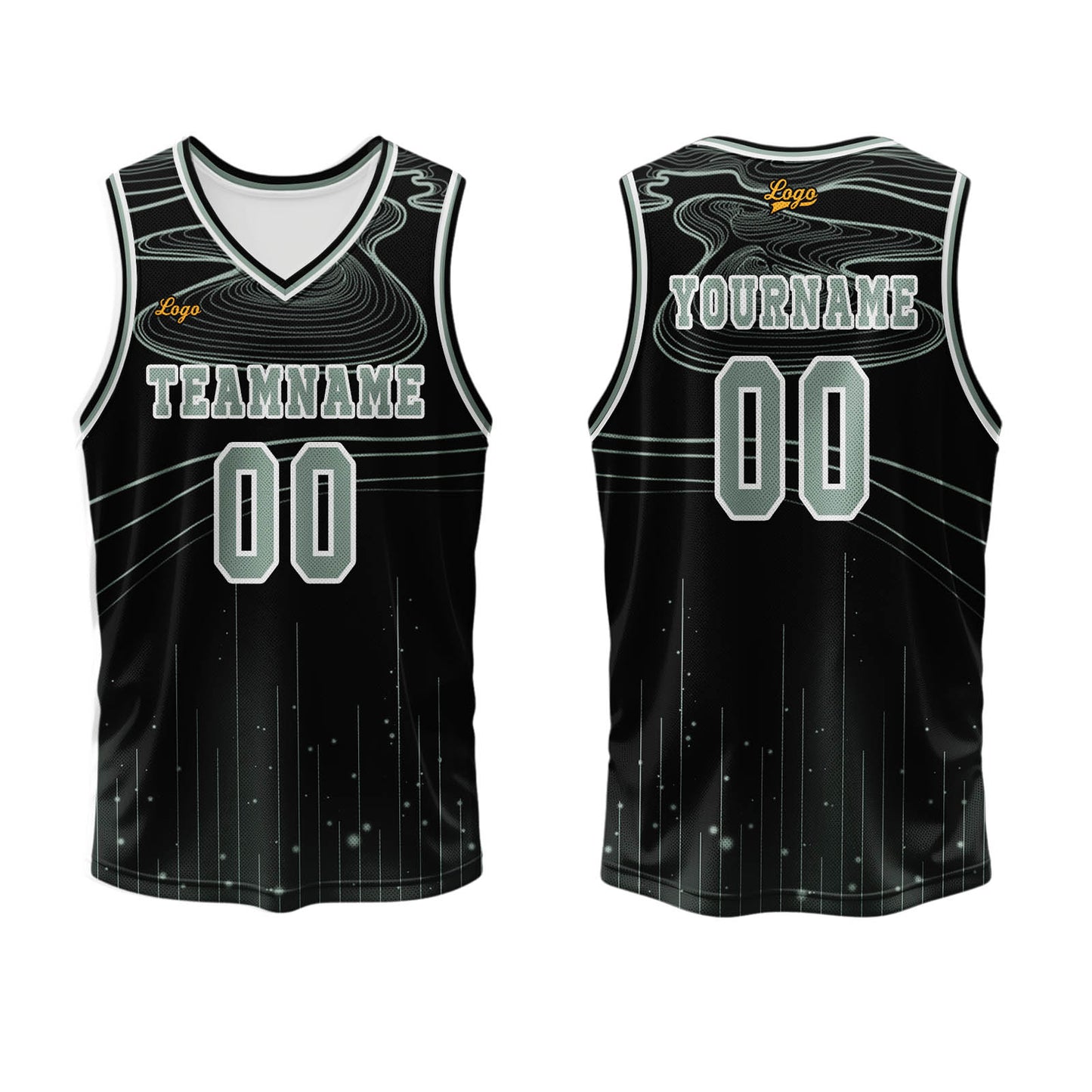 Custom Black Aqua Basketball Jersey Uniform Suit Printed Your Logo Name Number