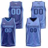 Custom Navy Blue Reversible Basketball Suit for Adults and Kids Personalized Jersey