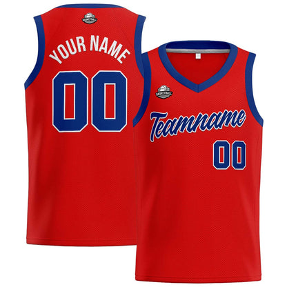 Custom Red Royal Basketball Jersey for Men Women Adult Youth Stitched Name Number Logo