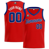 Custom Red Royal Basketball Jersey for Men Women Adult Youth Stitched Name Number Logo