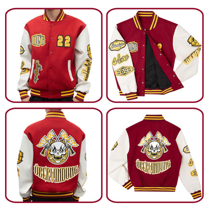 Custom Grey Varsity Jackets for Men Women Youth Personalized Letterman Jackets