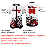 Custom Black Red Baseball Jersey Personalized Gradient Team Uniforms Shirt with Name Number
