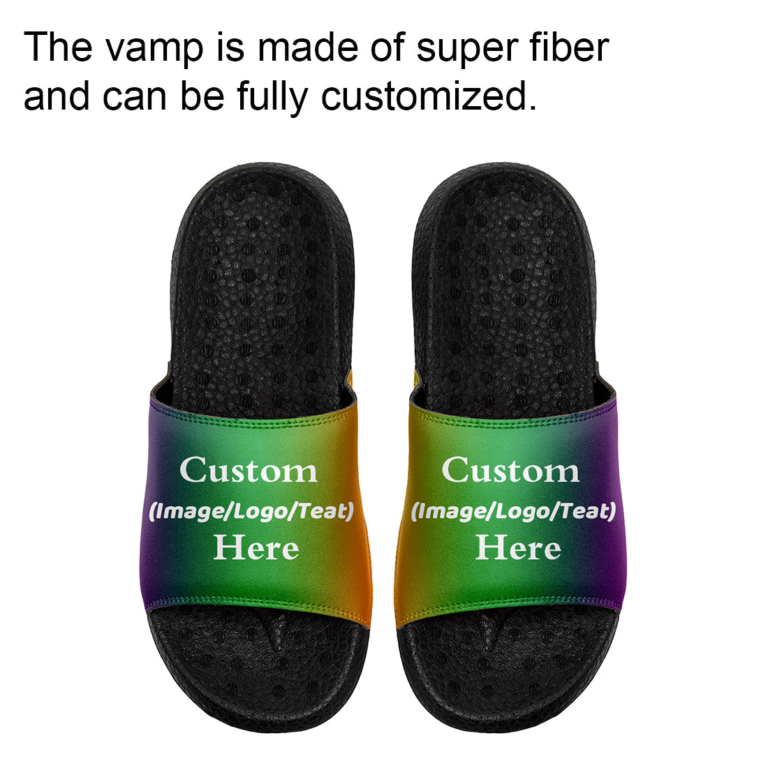 Customized Basketball Slippers With Added Patterns, Name Number Logo