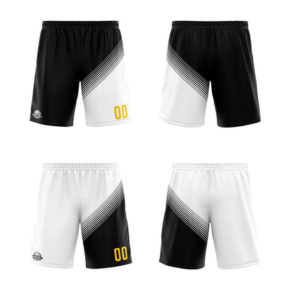 Custom Black White Reversible Basketball Suit for Adults and Kids Personalized Jersey