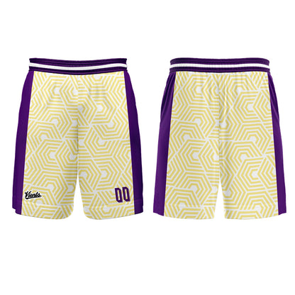 Custom Purple Yellow Basketball Soccer Football Shooting Long T-Shirt for Adults and Kids