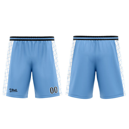 Custom Light Blue Black Basketball Jersey Uniform Suit Printed Your Logo Name Number