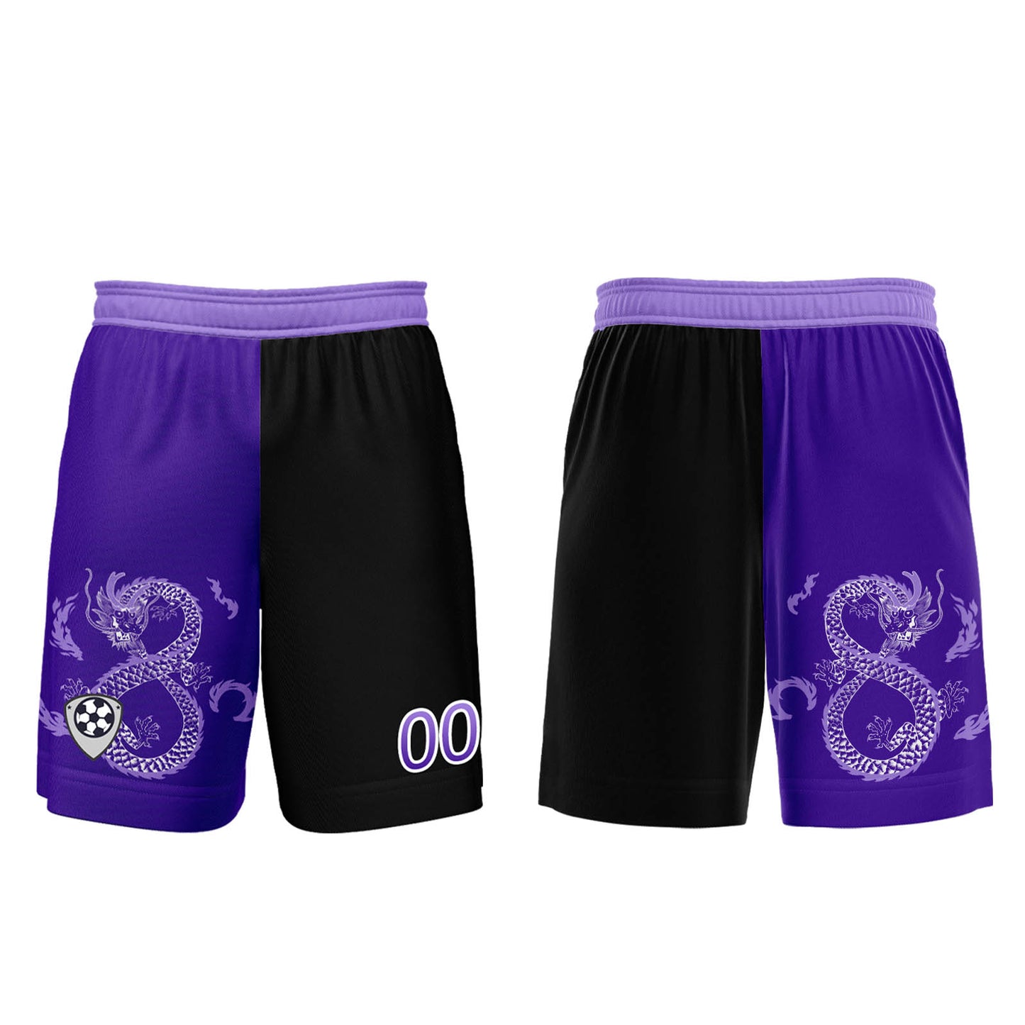 Custom Purple Black Uniform Jersey Kids Adults Personalized Set Jersey Shirt