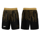 Custom Black Gold Basketball Soccer Football Shooting Long T-Shirt for Adults and Kids