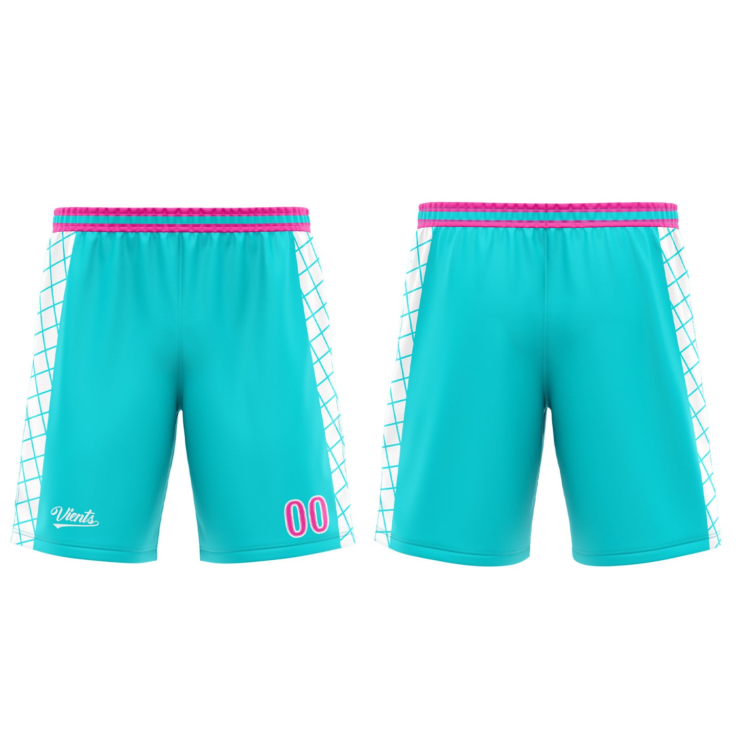 Custom Cyan Pink Basketball Jersey Uniform Suit Printed Your Logo Name Number