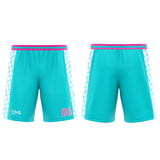 Custom Cyan Pink Basketball Jersey Uniform Suit Printed Your Logo Name Number