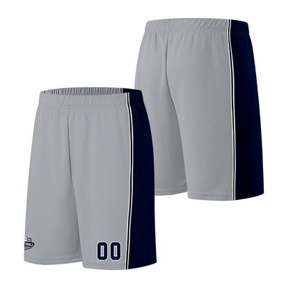Custom Gray Navy Basketball Jersey for Men Women Adult Youth Stitched Name Number Logo