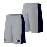 Custom Gray Navy Basketball Jersey for Men Women Adult Youth Stitched Name Number Logo